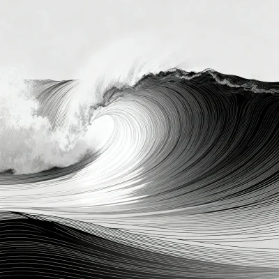 Minimalist line art preview