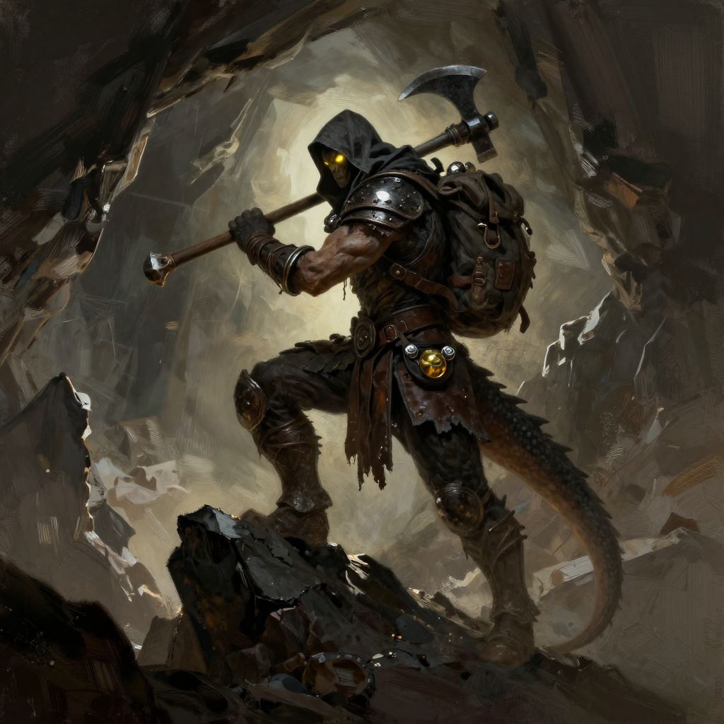 Grakkon Skællemand, Bjergenes Skattejæger portrait